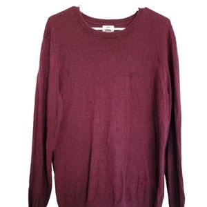 Old Navy LG maroon oversized sweater.